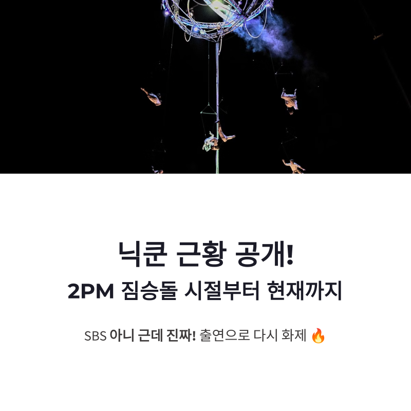 닉쿤 근황 2PM 짐승돌 시절부터 아니근데진짜 토크까지
