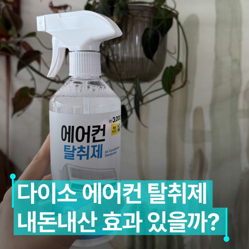 다이소 에어컨 탈취제 효과 있을까? 3000원 내돈내산 직접 사용 후기