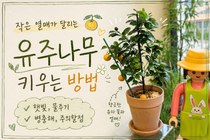 유주나무 키우는 방법, 물주기 햇빛 병충해 주의할점까지