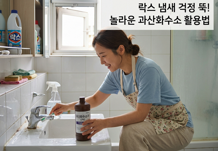 과산화수소 활용법, 상처 소독에만 쓰는 줄 알았다면? 욕실부터 주방까지 똑똑한 활용법