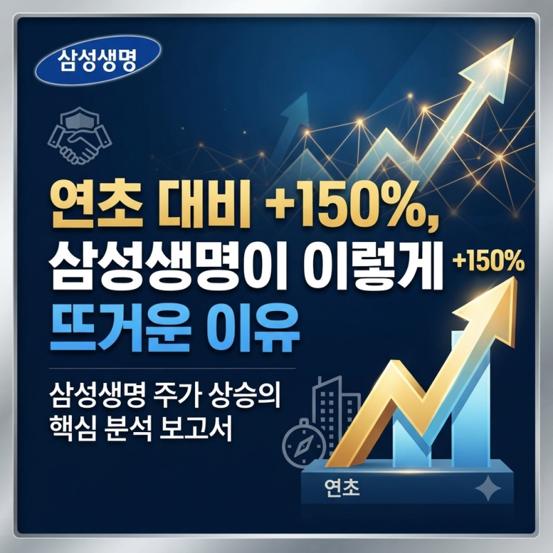 "연초 대비 +150%, 삼성생명이 이렇게 뜨거운 이유"