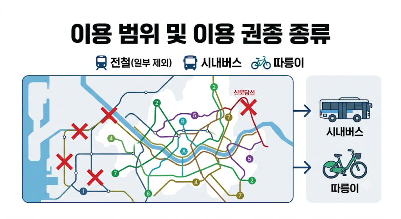 기후동행카드 신청 방법 범위 및 청년 환급 할인 혜택 총정리