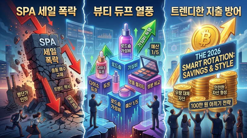 "SPA 세일이랑 뷰티 듀프만 알아도 100만 원 아낍니다" 2026 트렌디한 패션/뷰티 짠테크 총정리