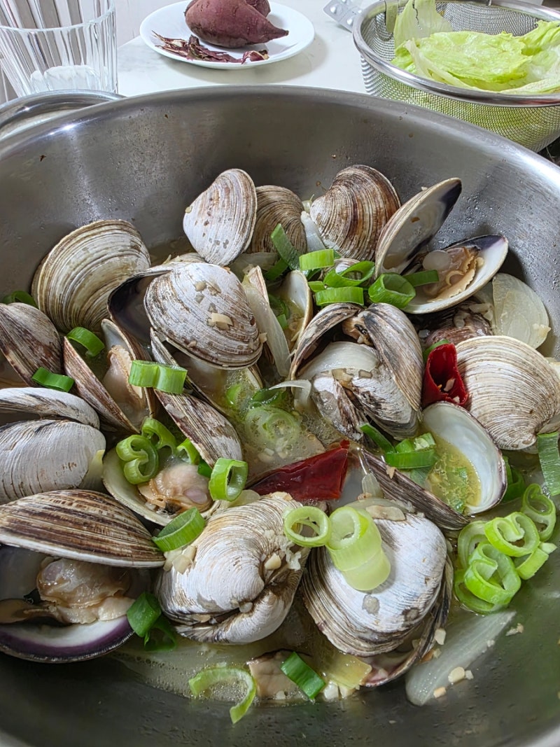 백합찜만드는법 쉽고 맛있는  백합조개술찜 레시피