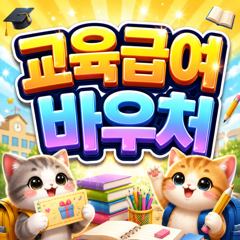 2026 교육급여바우처 최대 86만원 지원 기준과 신청방법은!?