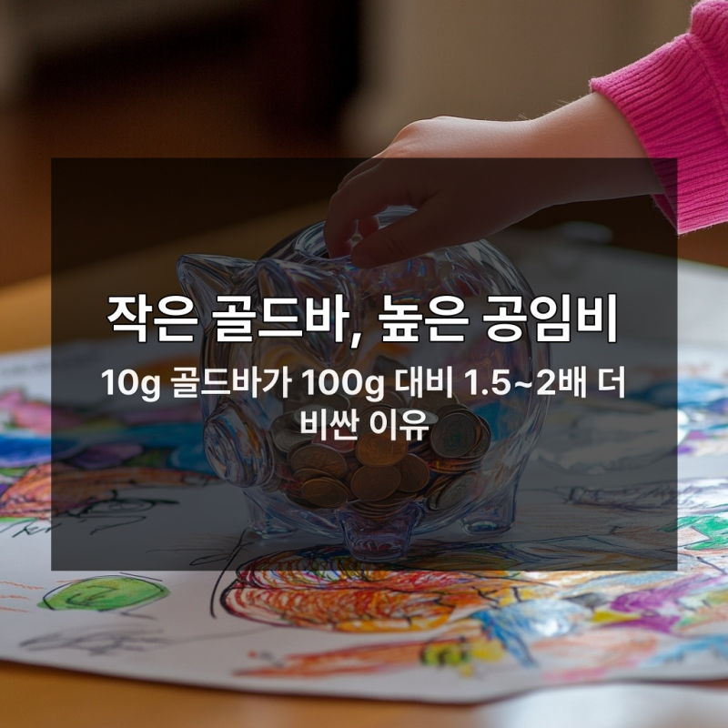 10g 골드바 무심코 샀다간 수수료 폭탄 맞는 이유