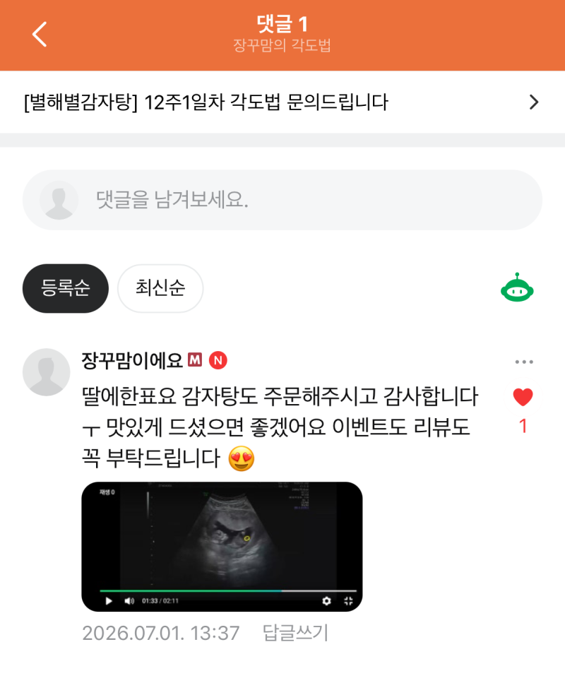 [포니맘 임신일기 1] 임신 12주 성별예측 / 태몽, 난황위치, 심장소리, 중국 황실 달력, 각도법,....