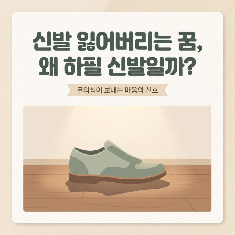 신발 잃어버리는 꿈 해몽, 왜 하필 신발일까?