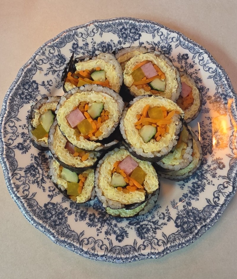 양배추 계란 김밥! 다이어트 저칼로리 레시피