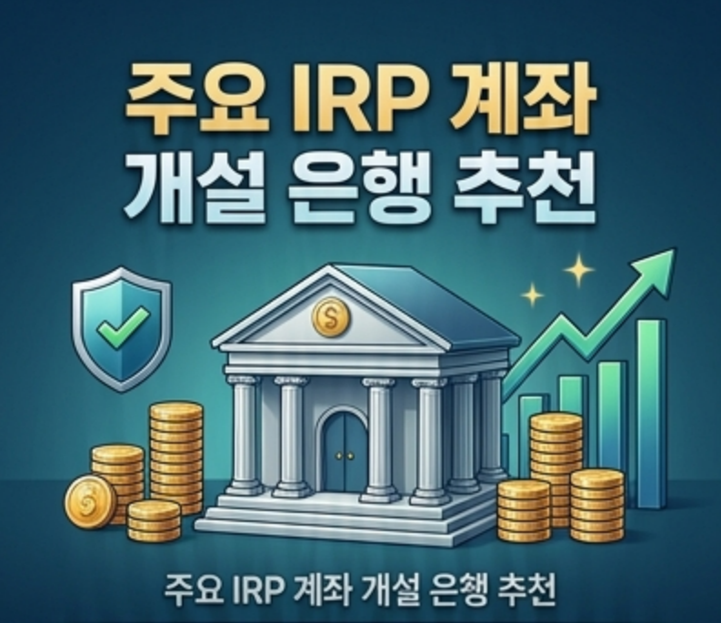 IRP 계좌 개설 은행 추천, (국민, 신한, 하나, 우리) 장단점 비교