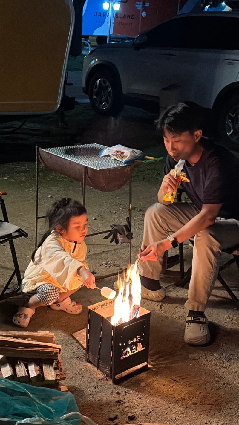 가평 ‘자라섬 캠핑장’ 아이랑 여름캠핑 추천 | 카라반C , 불멍, 놀이터 , 자라섬 수영장 정....