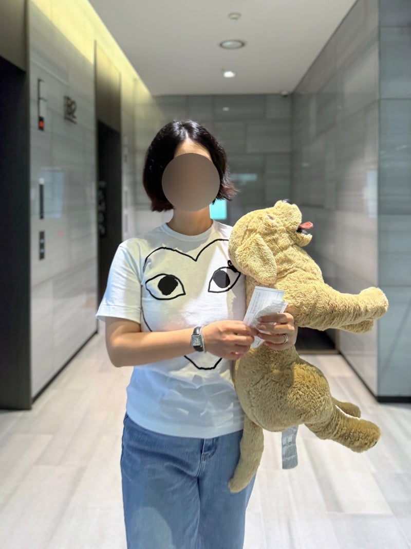 꼼데가르송 블랙하트 반팔티 구매 리뷰