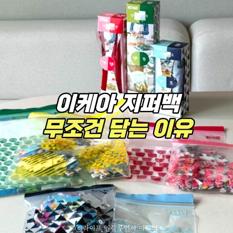 이케아 지퍼백 "안 사면 후회할 뻔했어요..." 활용도 미친 추천템