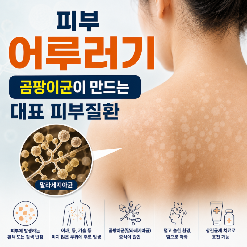 피부 어루러기, 곰팡이균이 만드는 대표 피부질환