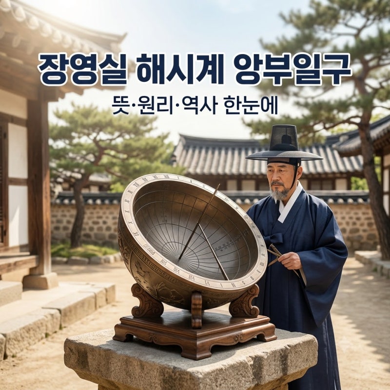 장영실 해시계 앙부일구 뜻부터 원리, 역사까지 한눈에 알아보기