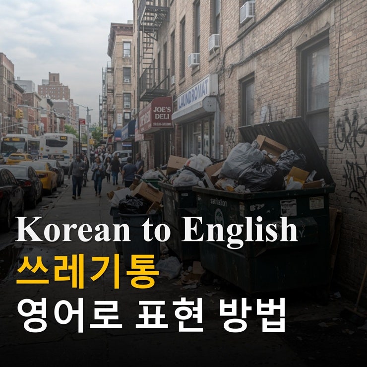 쓰레기통 영어로 표현 방법