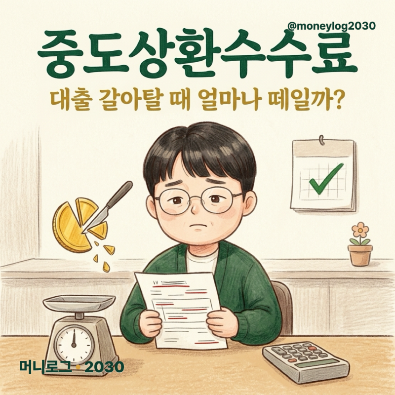 "얼마 떼일지부터 궁금했다면" 중도상환수수료 계산과 면제 조건