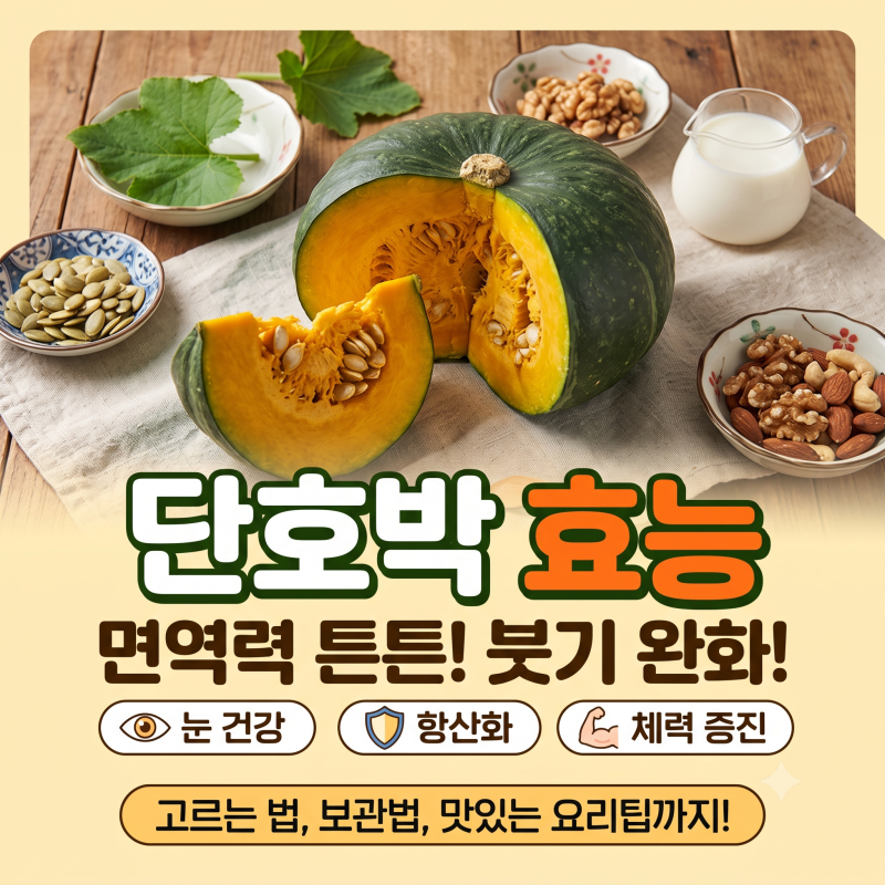 단호박 효능 고르는법 보관법 활용만점 디저트까지
