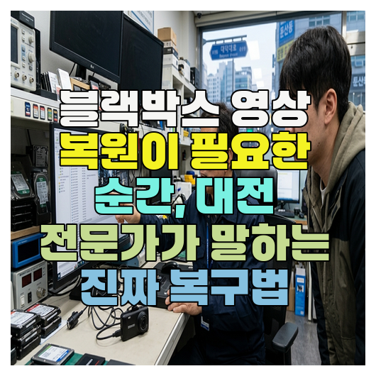 블랙박스 영상 복원이 필요한 순간, 대전 전문가가 말하는 진짜 포렌식 복구법