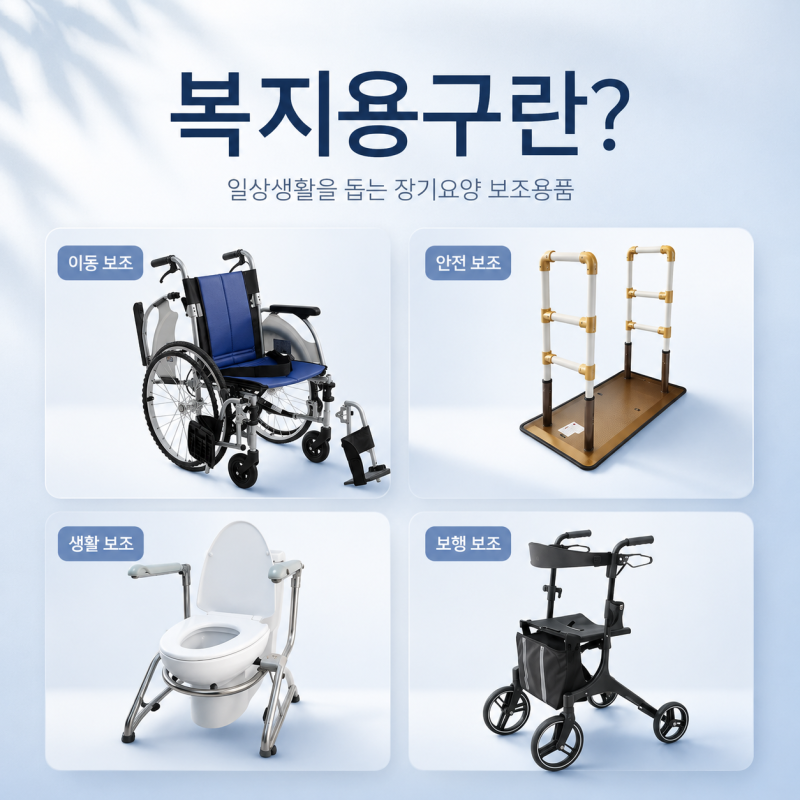 장기요양 복지용구, 종류와 구입 요령 총정리