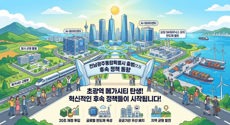 [메가시티 독점] 800조 반도체 투자에 대전환 맞은 민형배의 “투자자 전남광주” 모델, 어떻....