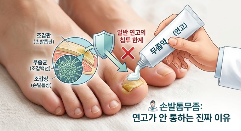 손발톱무좀, 왜 아무리 발라도 안 나을까? (먹는 약 이야기)