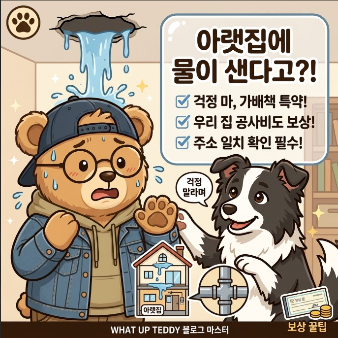 "아랫집에 물이 샌다고?" 가족일상생활배상책임(가배책) 누수 사고 보상 범위 및 청구 꿀팁 ....