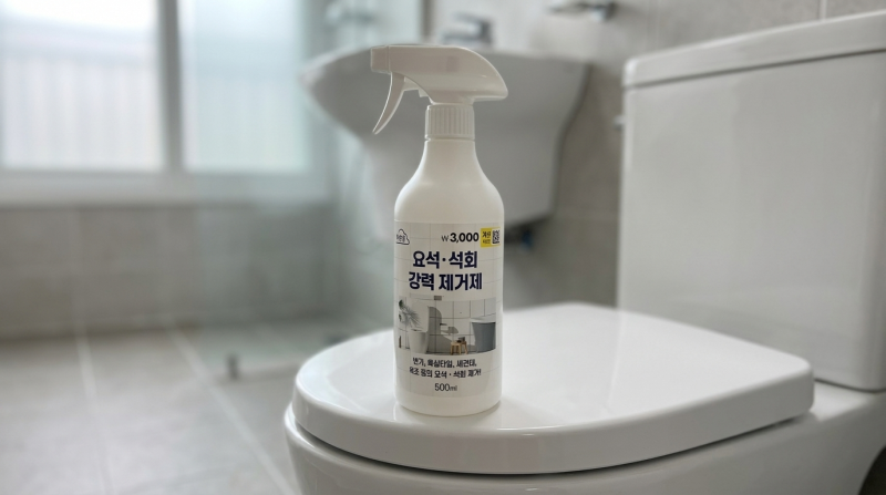 다이소 요석 석회 제거제 후기, 변기부터 샤워부스까지 직접 써 본 후기