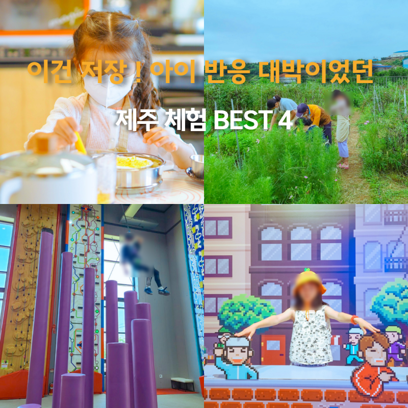 아이랑 제주여행 중 반응 대박이었던 제주체험 best 4