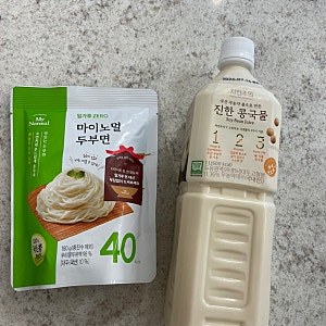 다이어트 콩국수 레시피로 만들기 | 40칼로리 밀가루, 당류 제로! 마이노멀 두부면+자연주의 ....
