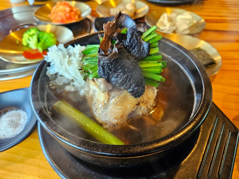 여름철 별미 보양식 능이버섯삼계탕 맛집 용인 이동저수지 본능이버섯백숙, 초복 복달임 음....