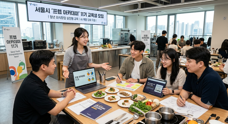 서울시 청년 외식창업 프렙 아카데미 11기 모집 및 지원 혜택 정리