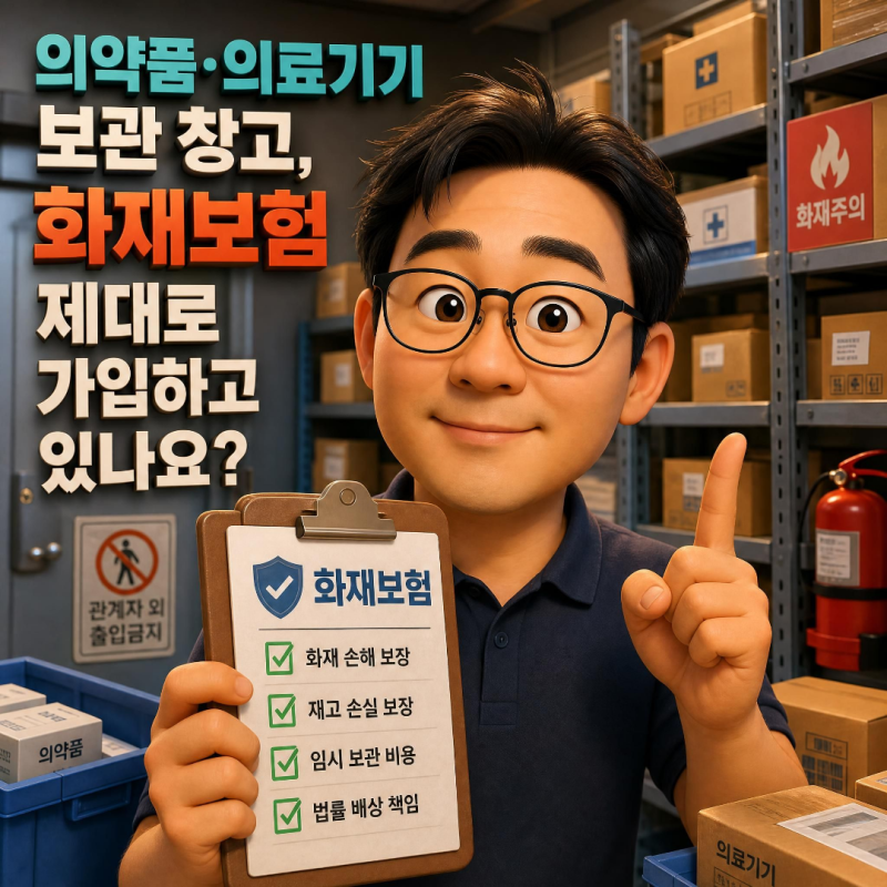 의약품·의료기기 보관 창고, 화재보험 제대로 가입하고 있나요?