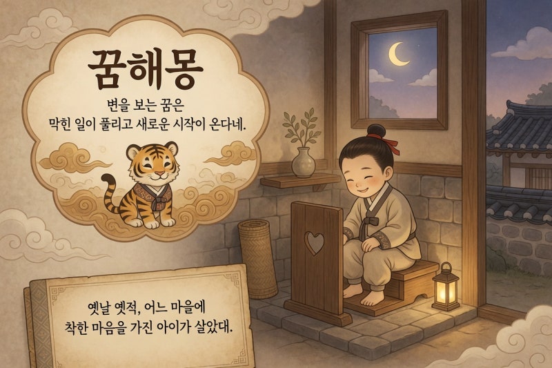 [화장실 꿈] 꿈해몽｜ 상황별 의미 총정리 (길몽·흉몽·심리해석)