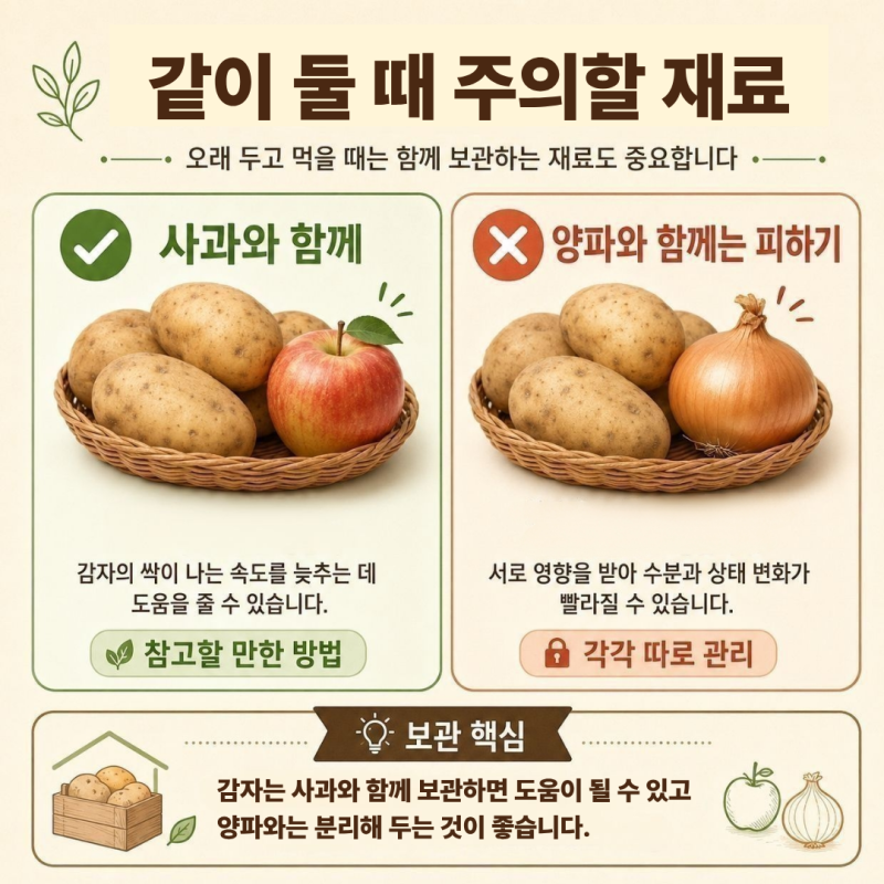 감자 보관법 좋은방법 깐감자는 어떻게 보관할까