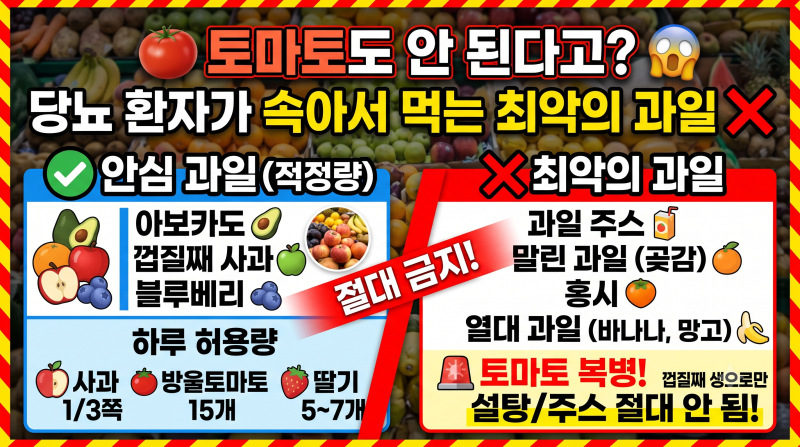 [당뇨 과일] 스테비아 토마토(단마토)'의 함정, 당뇨 환자가 속아서 먹는 과일