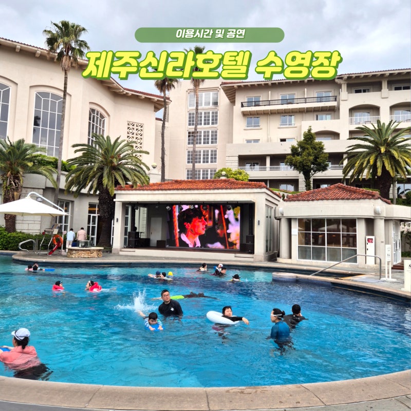 제주도 신라호텔 수영장 이용시간 선베드 예약 서귀포 호텔 추천