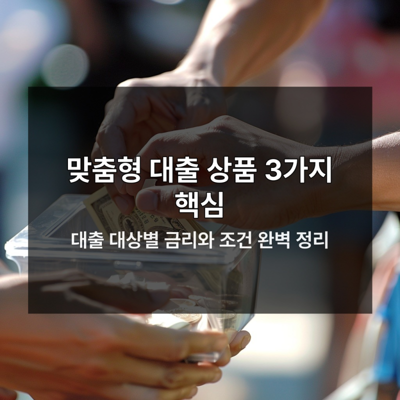 저신용자 위한 정부지원 대출 상품 3가지 완벽 비교
