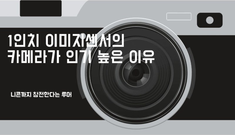 1인치 이미지센서 카메라가 인기가 높은 이유와 니콘의 참전?