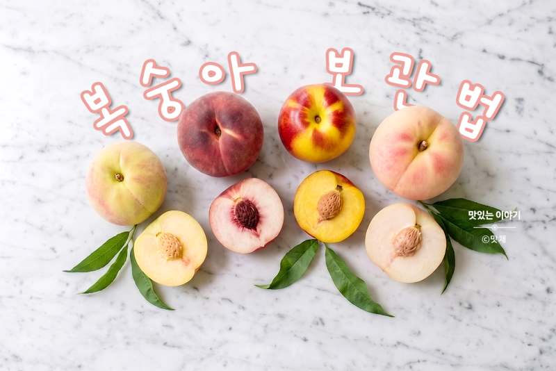 복숭아 보관법 3가지 - 딱딱이·말랑이·천도, 종류마다 다름