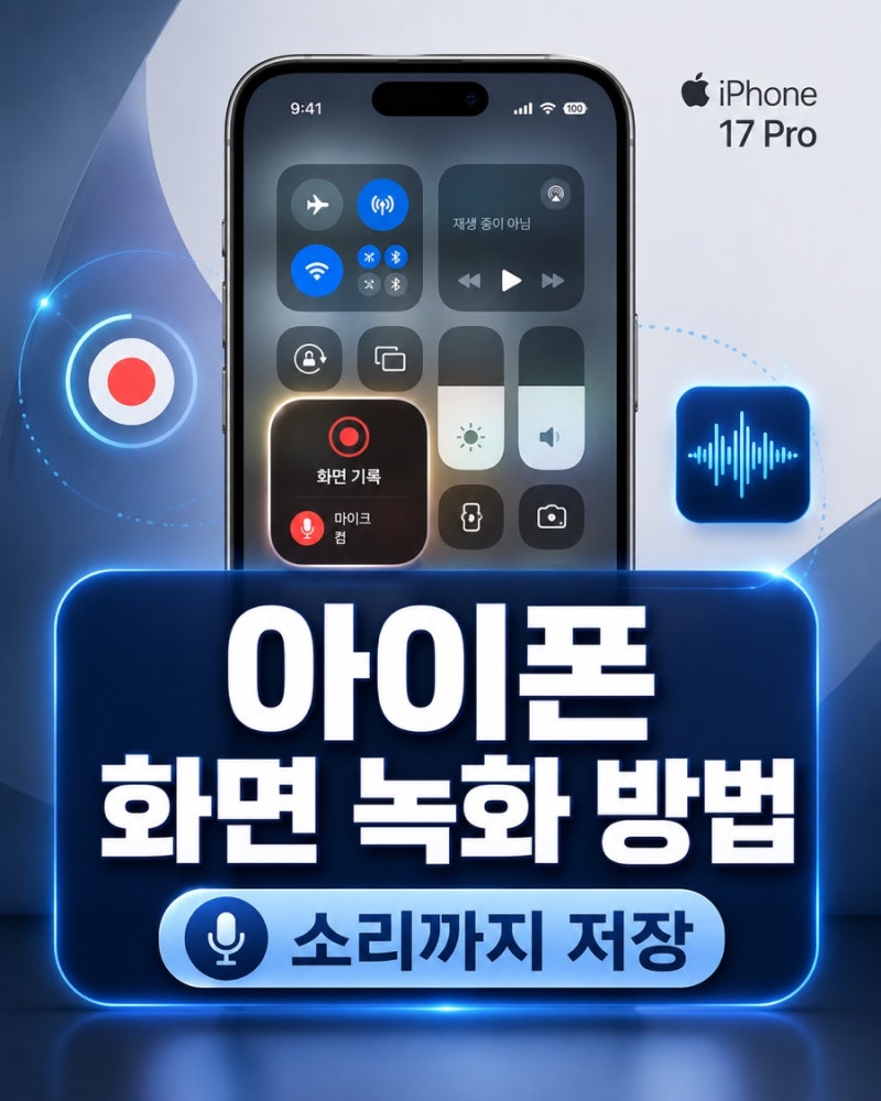 아이폰 화면 녹화 방법, 소리까지 함께 저장하는 방법
