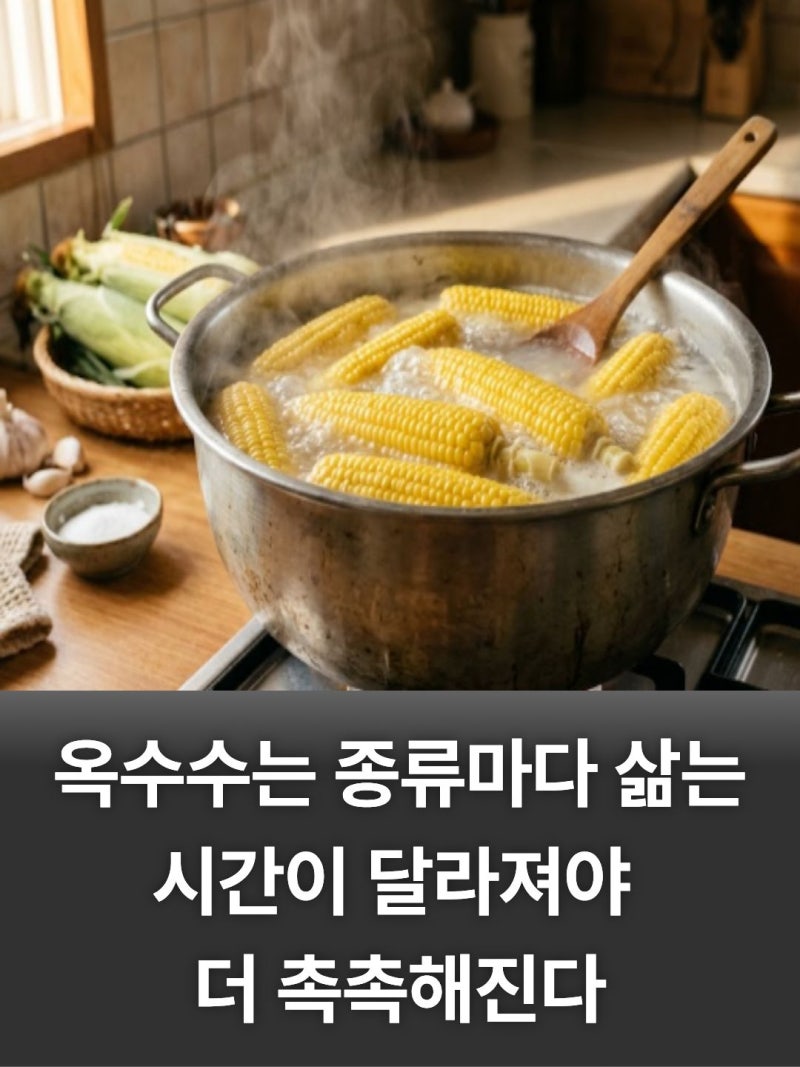 옥수수 삶는 법, 옥수수 찌는 법(+뉴슈가 없이, 초당옥수수, 냉동옥수수 총정리)