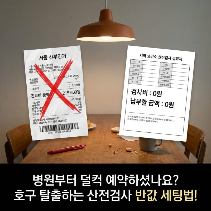 산부인과 가서 20만 원 다 내셨어요? 임신준비 산전검사 비용 반값 아끼는 황금 순서