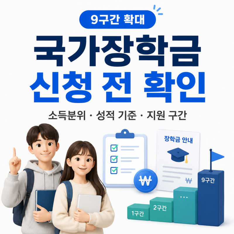 국가장학금 신청 전 확인｜소득분위·성적 기준·지원 구간 정리