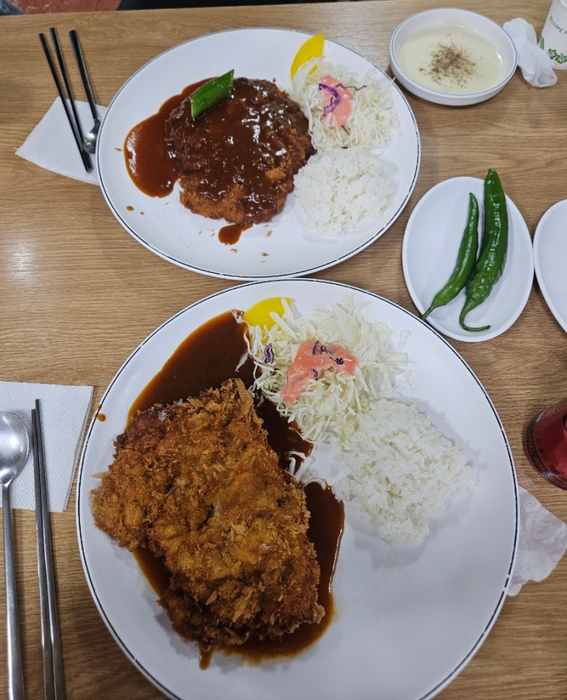 서울 남산타워 돈까스 맛집 원조남산왕돈까스 반려견 동반 주차 방문후기