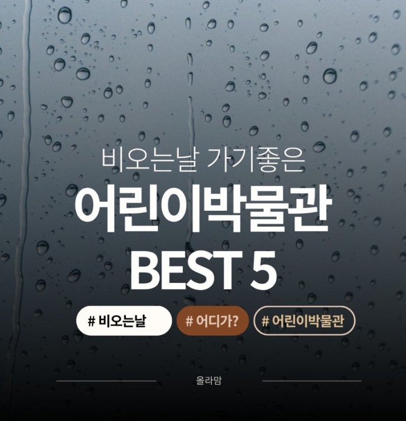 비 오는 날 "엄마 어디 가?" 이 5곳이면 완벽해요 | 서울 어린이 박물관 BEST 5 (입장료·예약·주....