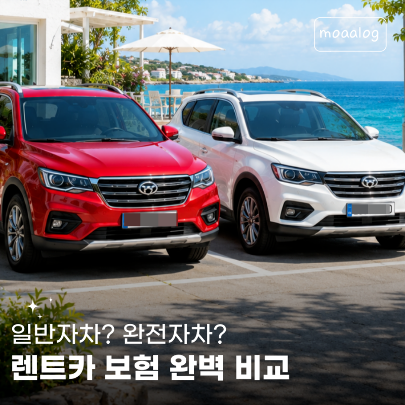 렌트카 완전자차 뜻, 일반자차 고급자차 슈퍼자차 완벽 비교