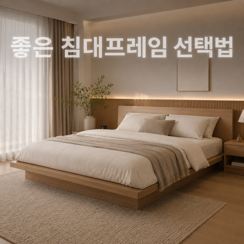 비싸다고 좋은게 아닌 침대 프레임 고르는법