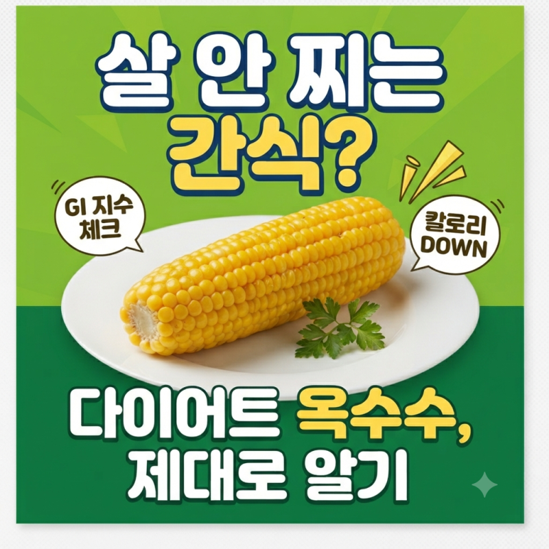 "여름철 다이어트 필수템 옥수수! 살 안 찌게 먹는 방법과 놀라운 효능 5가지"
