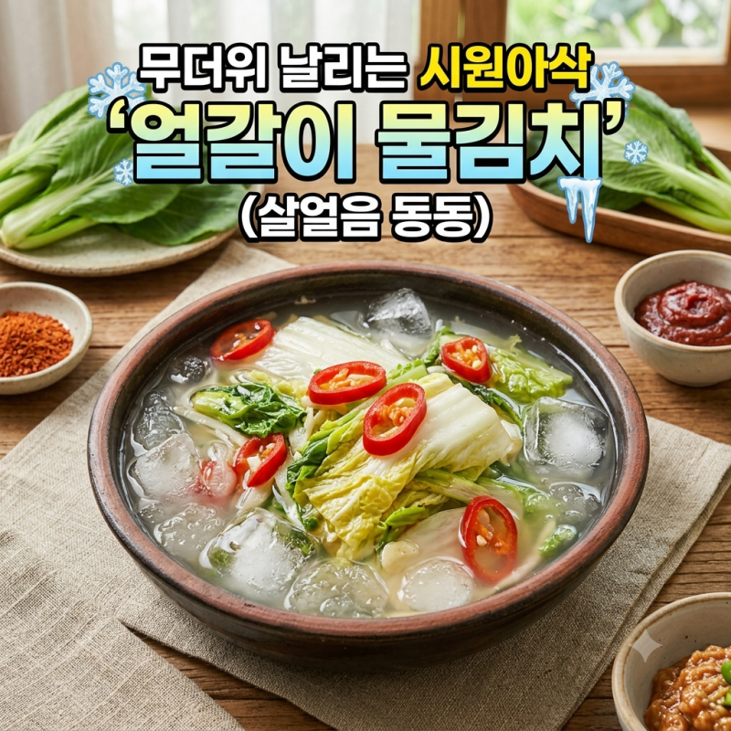 [여름 별미] 살얼음 동동! 시원하고 아삭한 얼갈이 물김치 담그는 법 (풀국 팁까지 총정리)